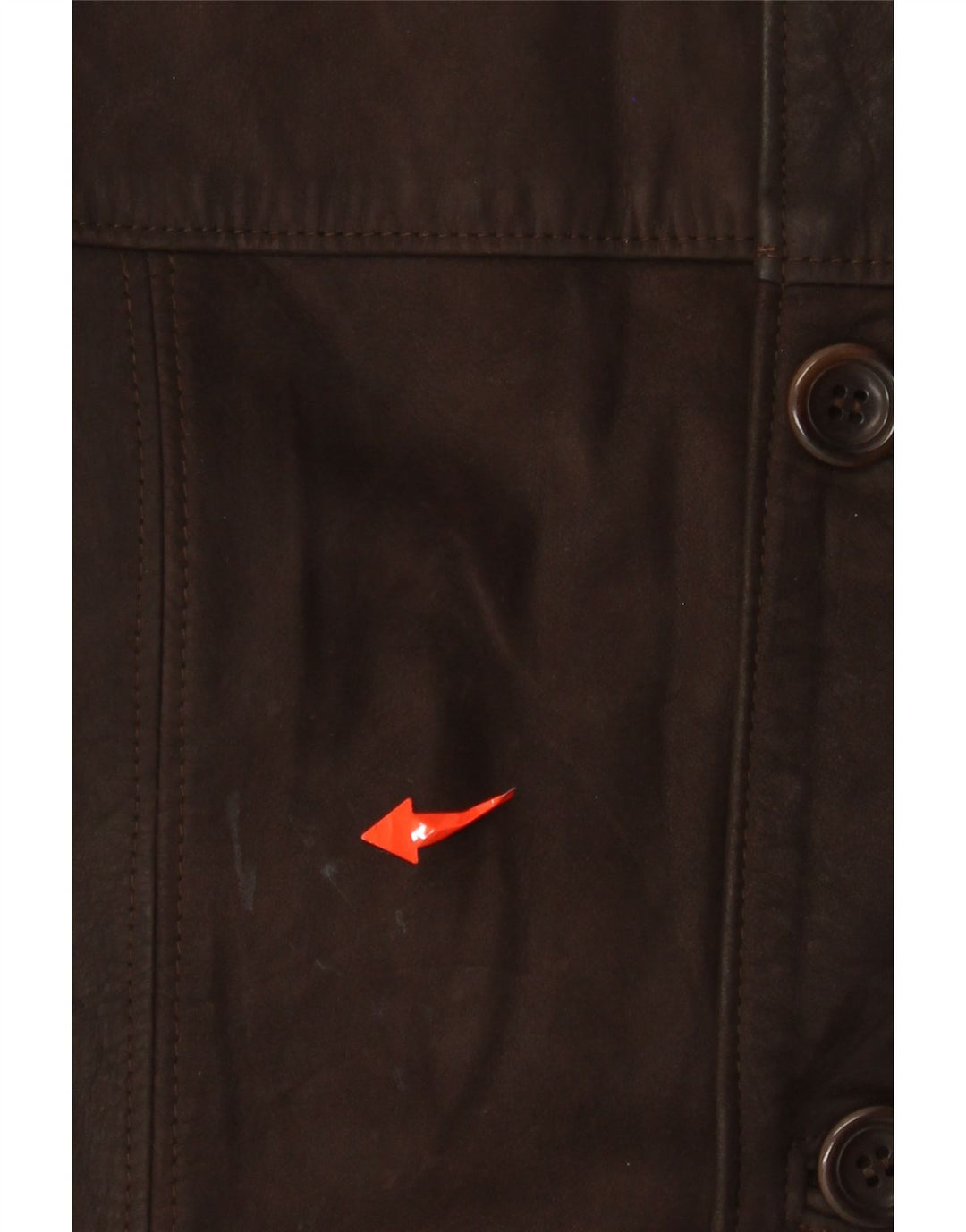 VINTAGE Veste en cuir homme IT 48 Cuir marron moyen