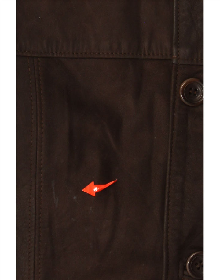 VINTAGE Veste en cuir homme IT 48 Cuir marron moyen