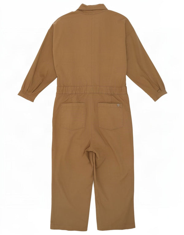 Massimo Dutti Combinaison Femme UK 12 Coton Beige Moyen