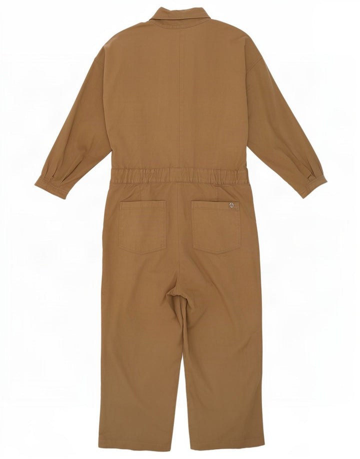 Massimo Dutti Combinaison Femme UK 12 Coton Beige Moyen