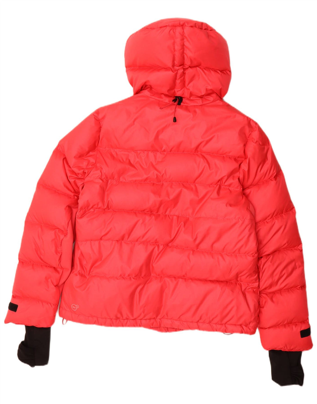 Puma Veste rembourrée à capuche pour femme UK 16 Large Rouge Polyester