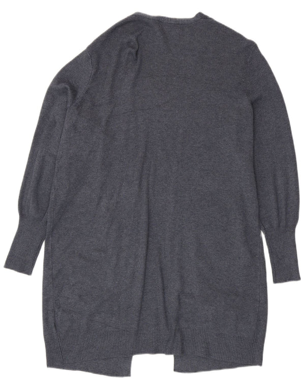 Marks & Spencer Pull cardigan long pour femme UK 14 Bleu marine moyen