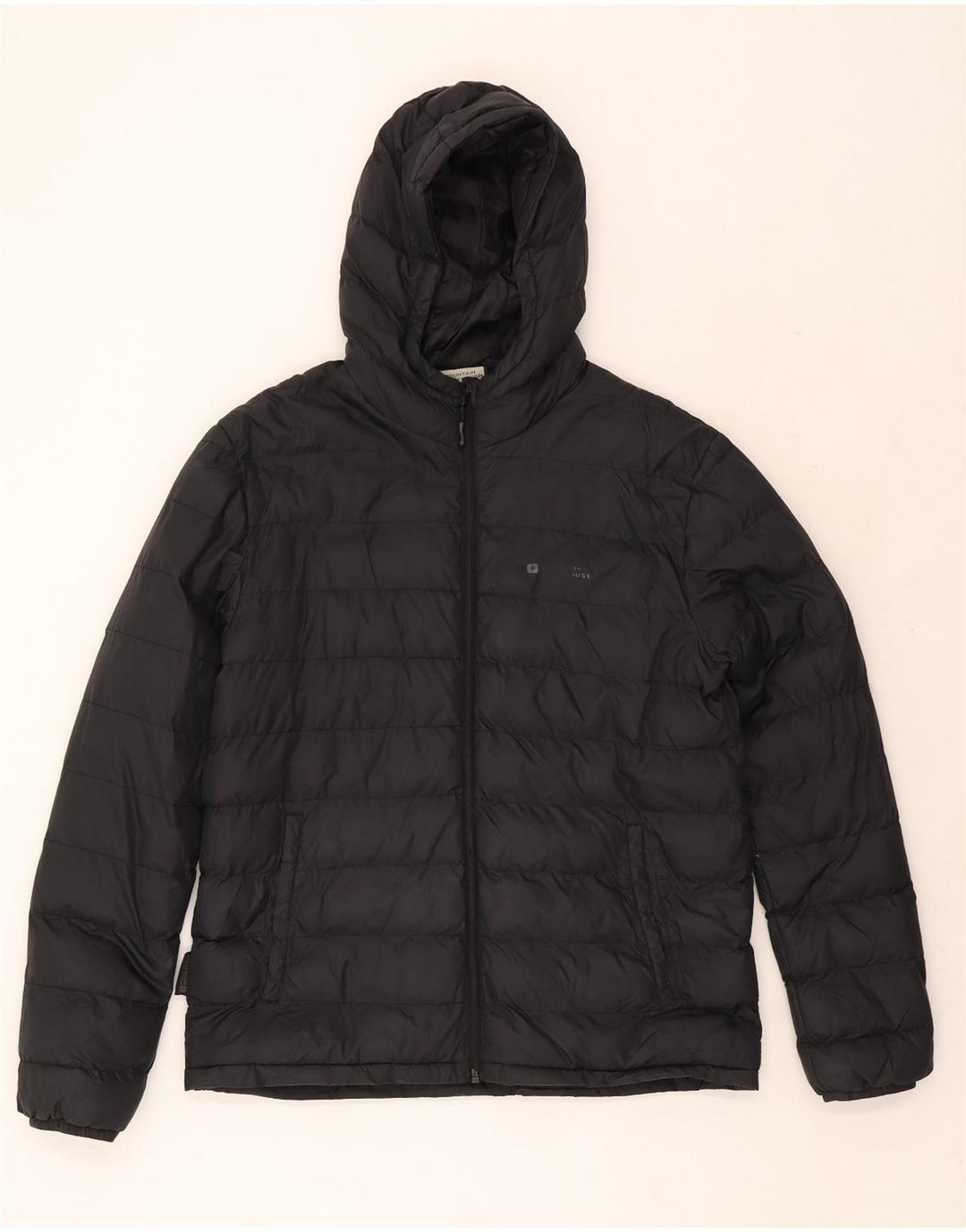Mountain Warehouse Veste matelassée à capuche pour homme UK 40 Large Noir Nylon
