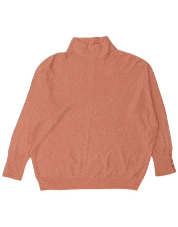 MINT VELVET Pull surdimensionné à col roulé pour femme UK 16 Large Rose