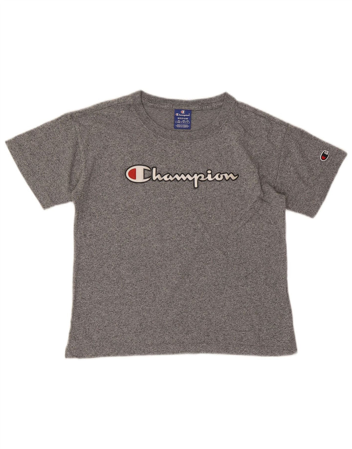 Champion T-shirt graphique pour femme UK 12 Gris moyen