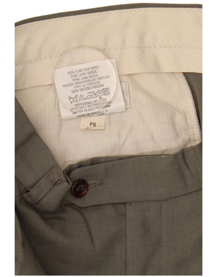 Marks & Spencer Pantalon de costume pour homme W34 L31 Gris laine