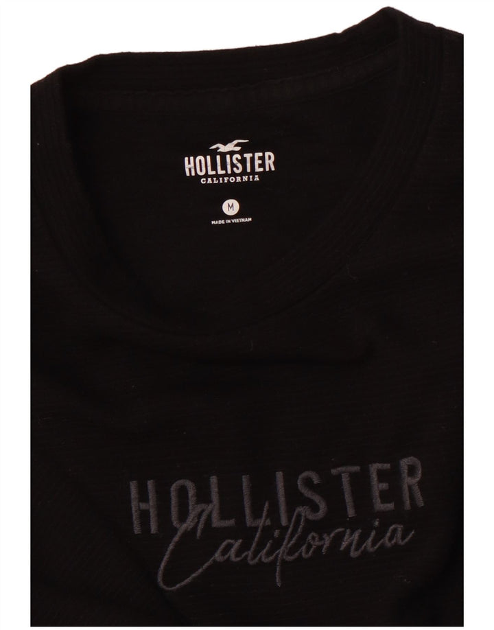 HOLLISTER Haut Graphique à Manches Longues Homme Noir Moyen