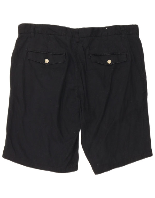Zara Short Chino Homme EU 46 XL W36 Bleu Marine Lin