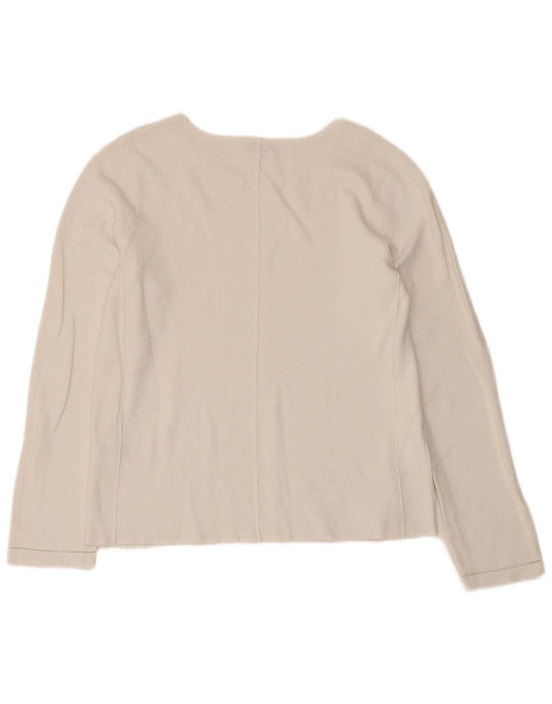 Jigsaw Haut à manches longues pour femme UK 42 Viscose blanc moyen