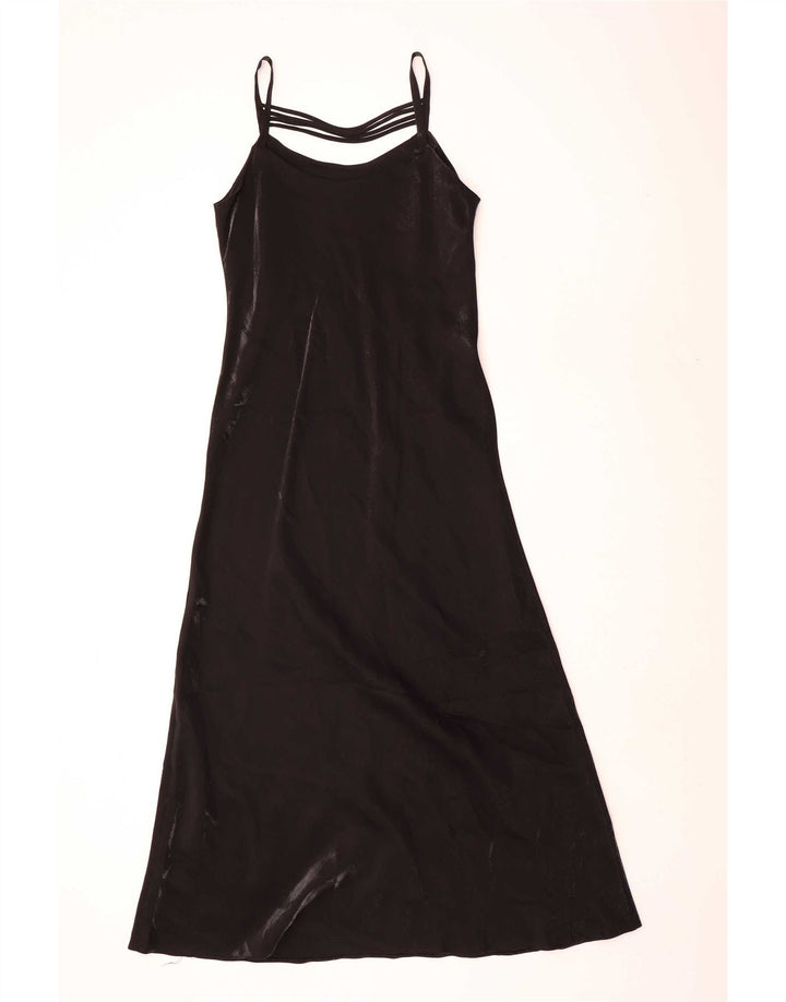 Just Elegance Robe longue sans manches pour femme UK 46 Large Noir Polyester
