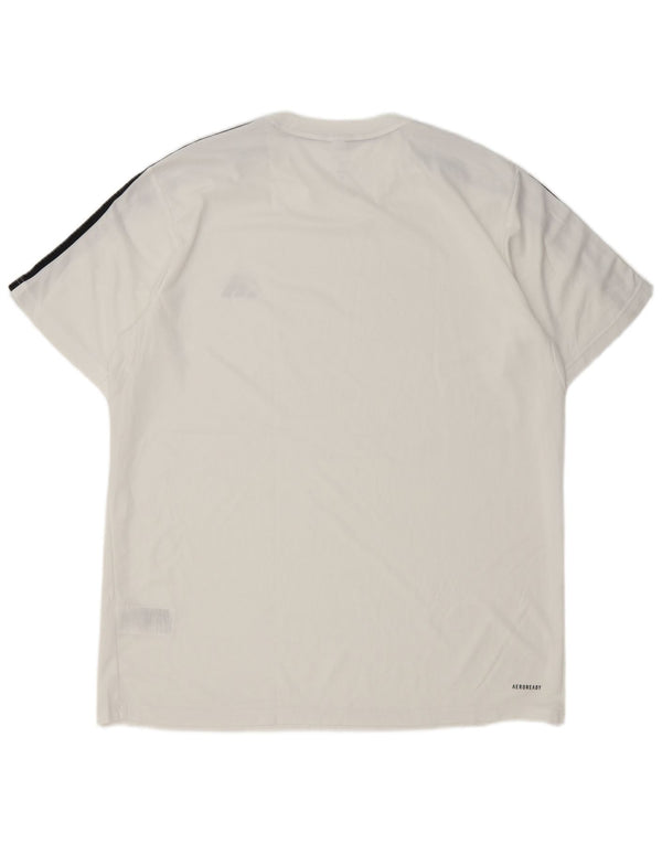 Adidas Hommes Aeroready T-Shirt Top XL Blanc Polyester