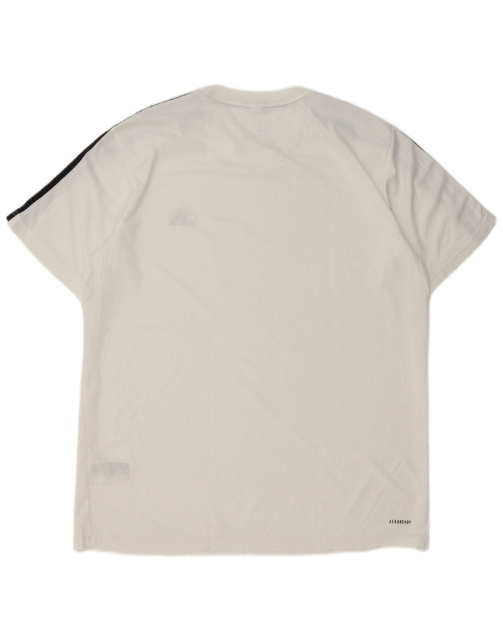 Adidas Hommes Aeroready T-Shirt Top XL Blanc Polyester