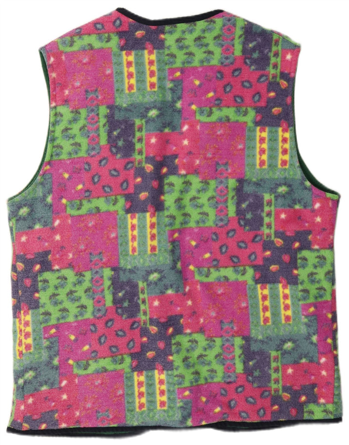 Rifle Gilet polaire réversible pour homme UK 40 Grand patchwork multicolore