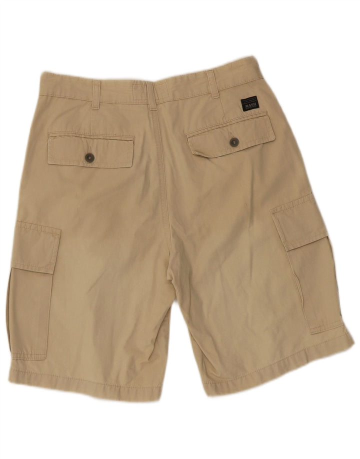 Mash Short Cargo Homme IT 44 Petit W30 Coton Beige