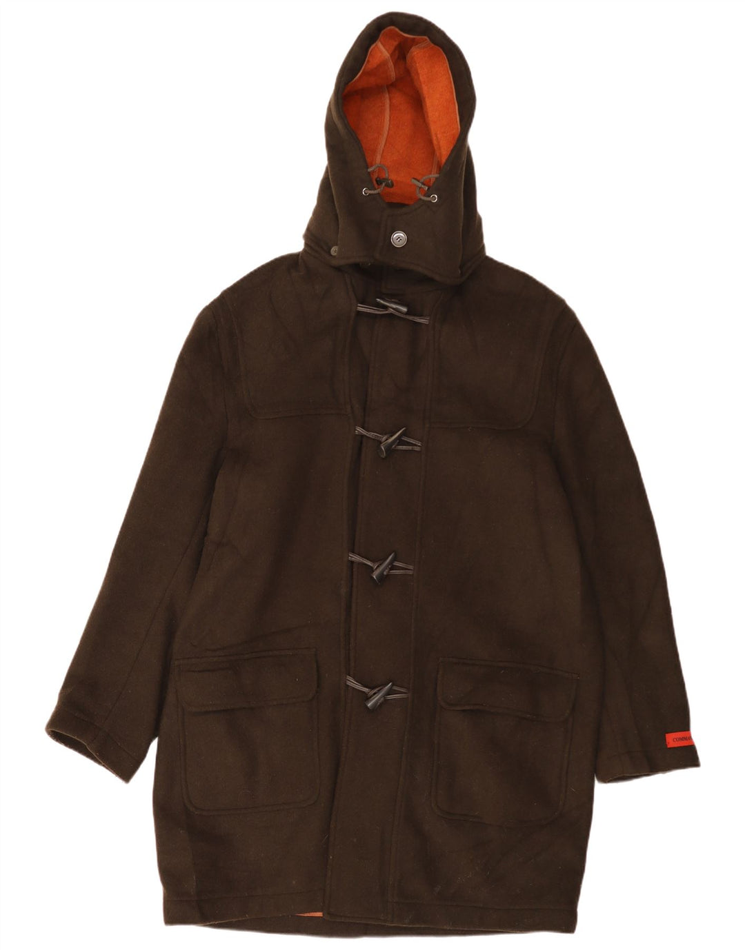 Commander Duffle Coat à capuche pour homme EU 52 XL Marron Laine