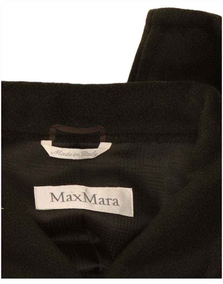 Max Mara Manteau surdimensionné à double boutonnage pour femme UK 10 Petit Vert