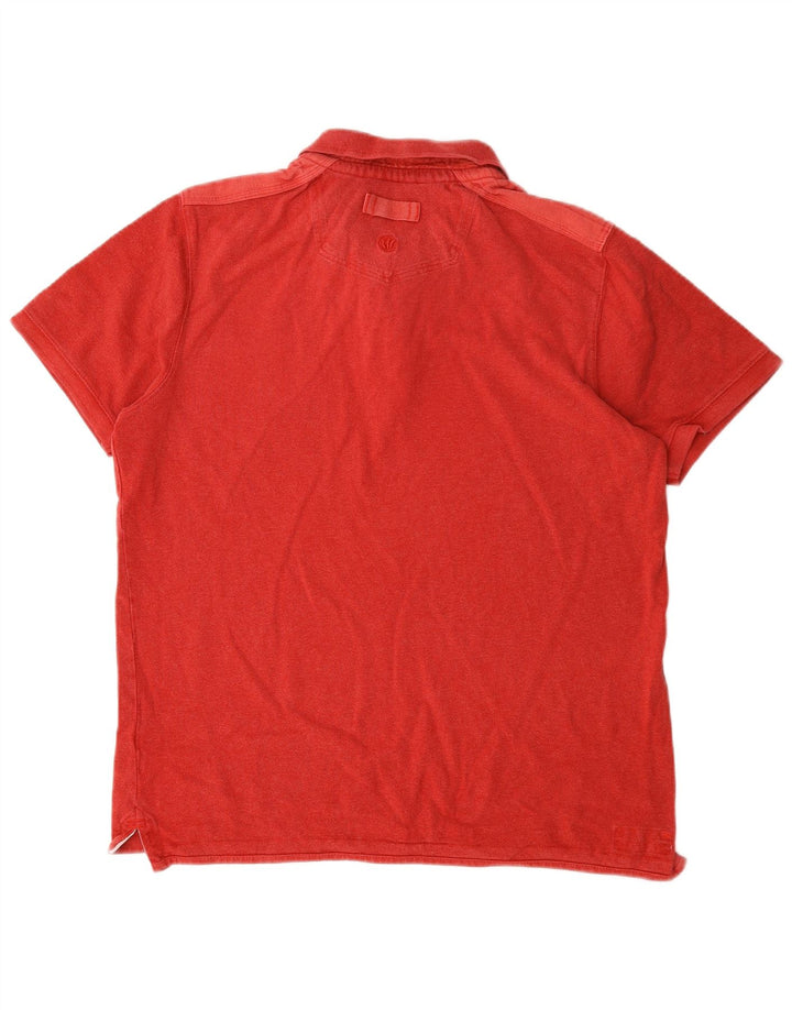 Fat Face Polo Homme Grand Rouge Coton