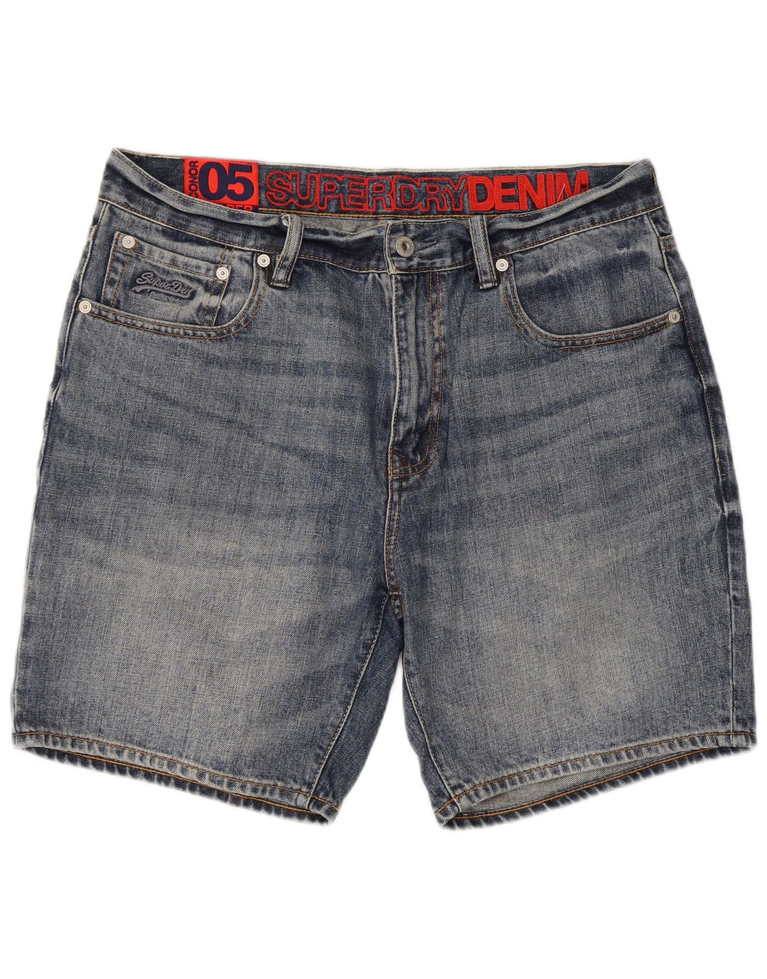 SUPERDRY Short en Jean Homme W34 Grand Bleu Coton