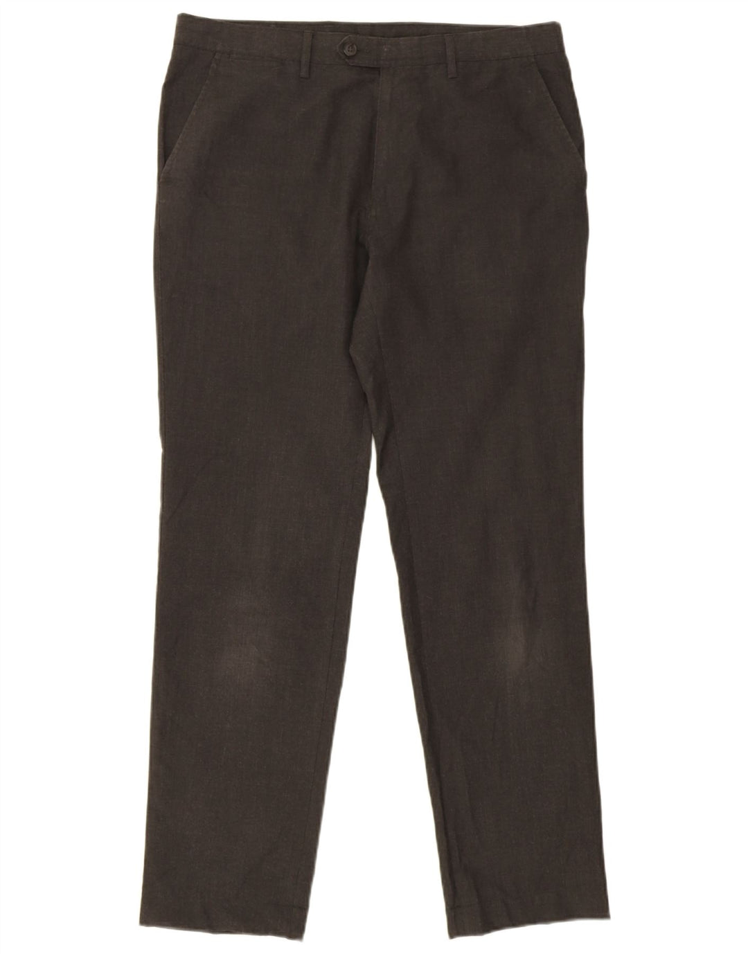 Marks & Spencer Pantalon chino coupe slim pour homme W34 L31 Gris pied-de-poule