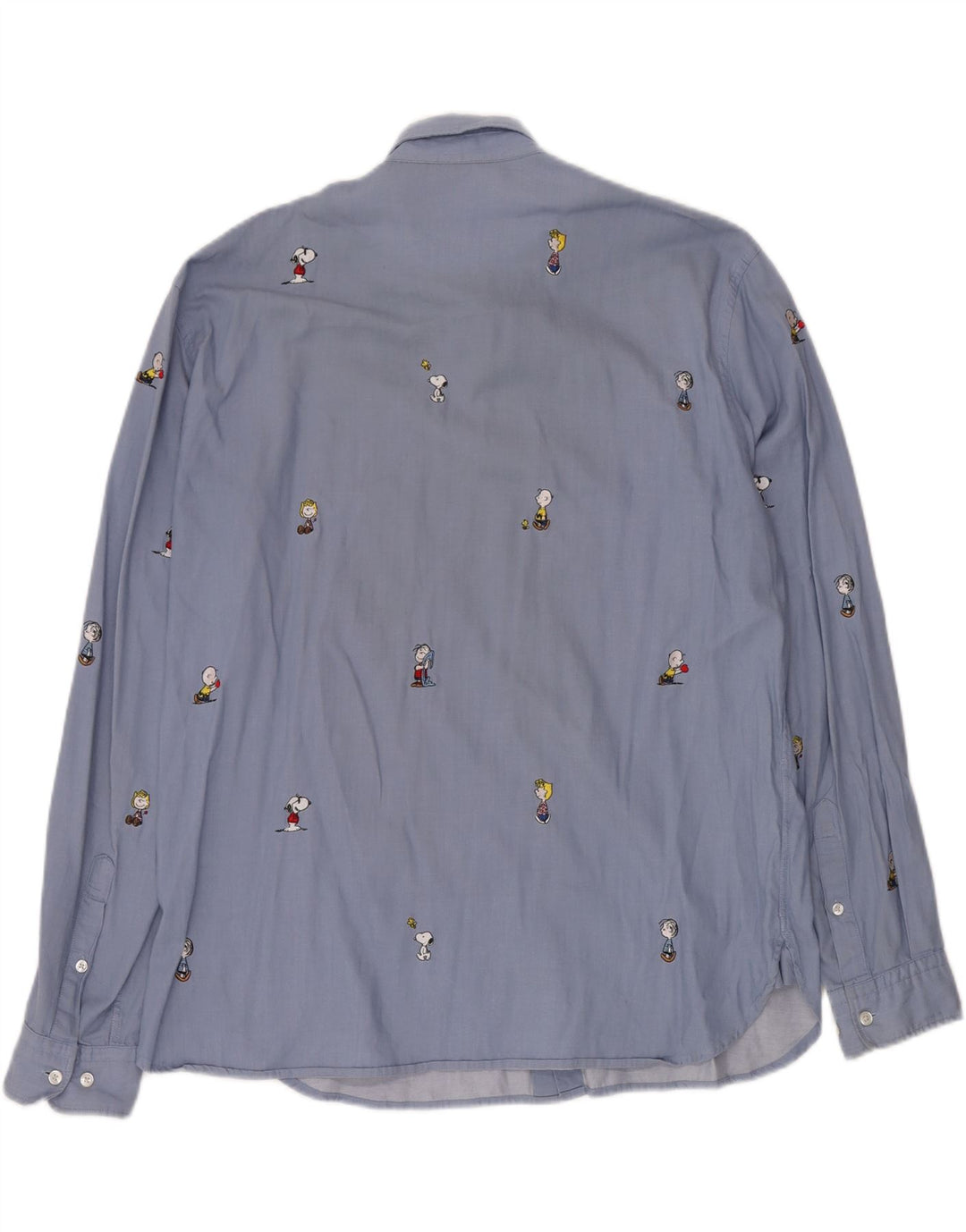 HUGO BOSS Chemise Peanuts XL Bleu Coton Homme