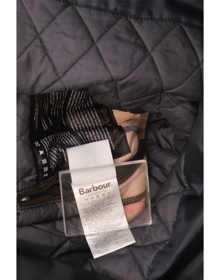 Barbour Veste coupe-vent pour femme UK 14 Grand coton bleu marine