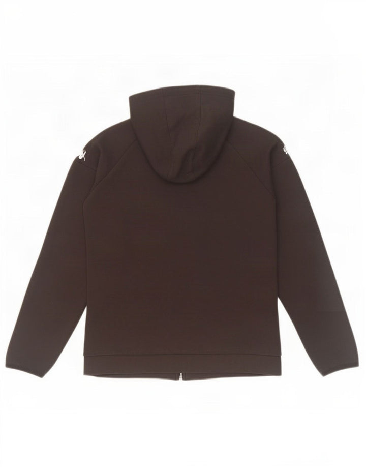 Kappa Pull à capuche zippé pour femme UK 14 Noir moyen
