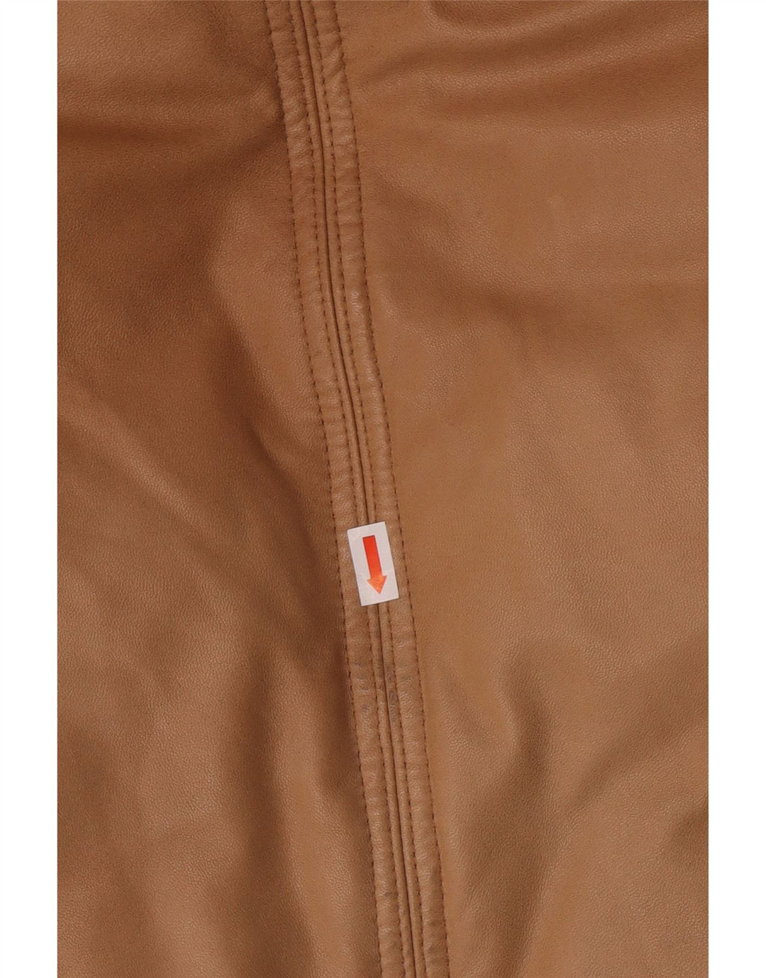 PEUTEREY Veste en cuir rembourrée à capuche pour femme UK 10 Petit cuir marron