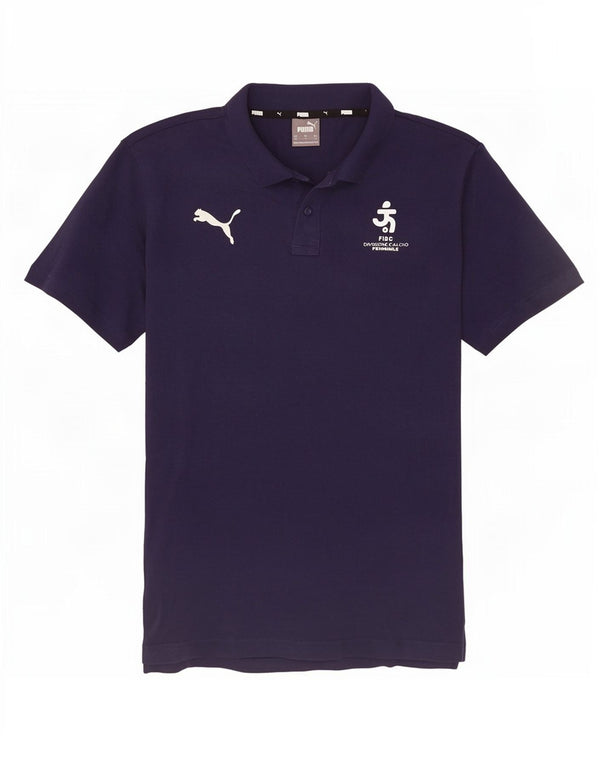 Puma Polo Homme Bleu Marine Moyen Coton