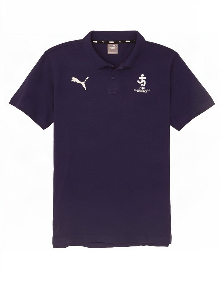 Puma Polo Homme Bleu Marine Moyen Coton