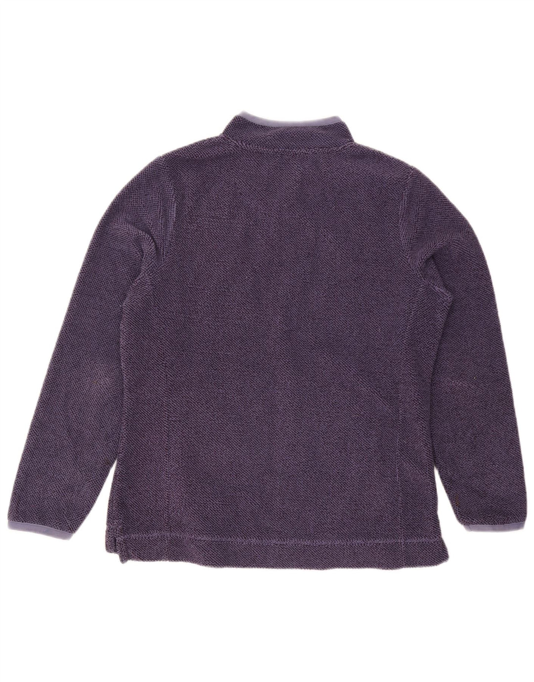 Weird Fish Sweat-shirt à col zippé pour femme UK 12 Violet moyen Polyester