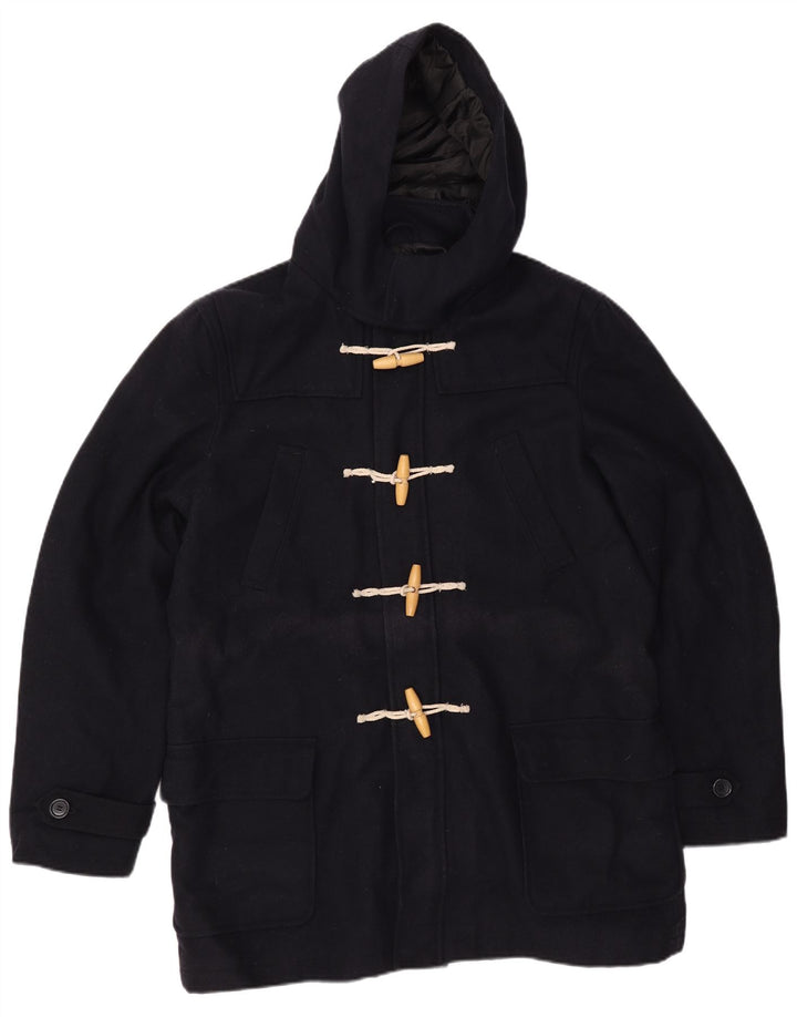 CEDARWOOD STATE Duffle-coat à capuche pour homme UK 40 Large Bleu Marine Polyester