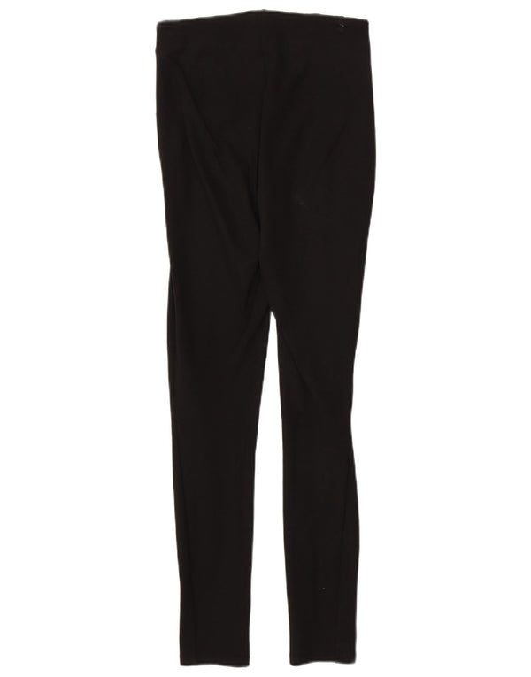 Zara Pantalon décontracté taille haute skinny pour femme XS W24 L27 Noir