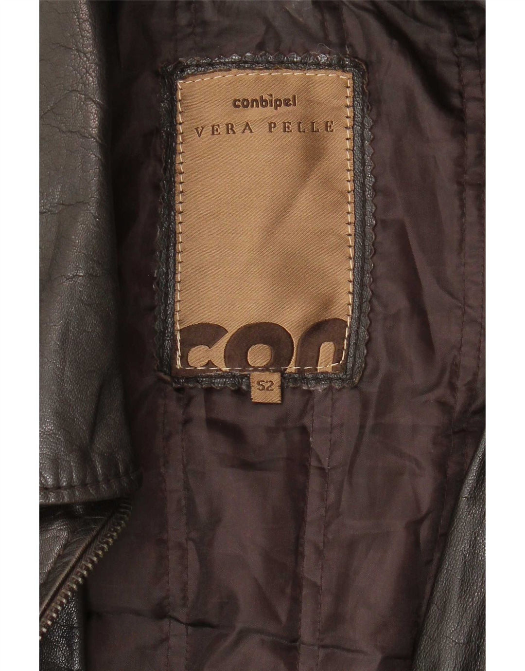 Conbipel Veste en Cuir Homme IT 52 Large Noir