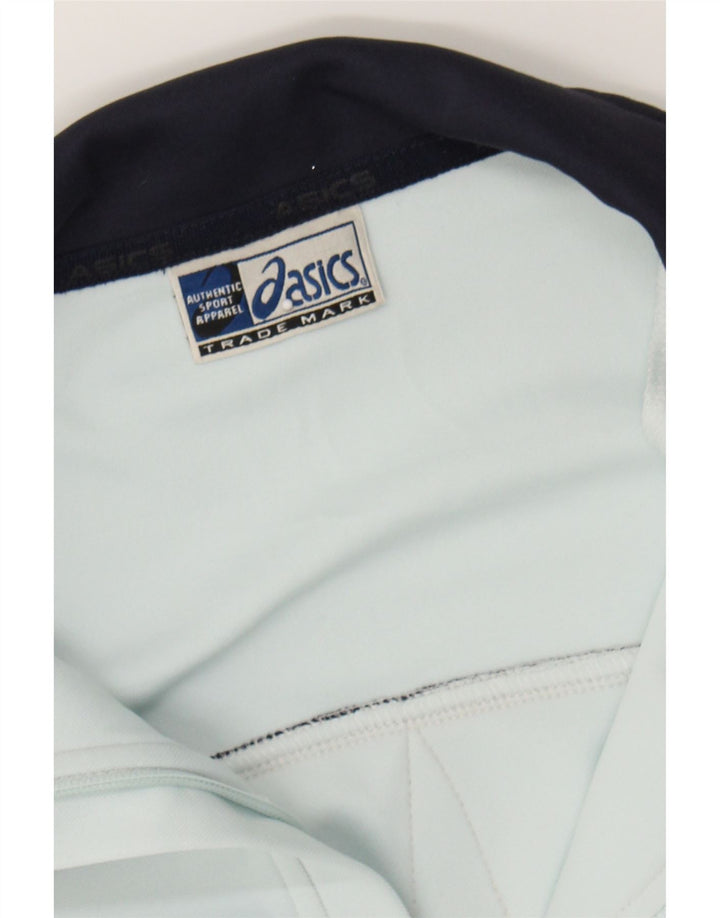 ASICS Womens Tracksuit Top Jacket UK 18 XL Blue Colourblock Polyester Vintage Asics and Second-Hand Asics from Messina Hembry 