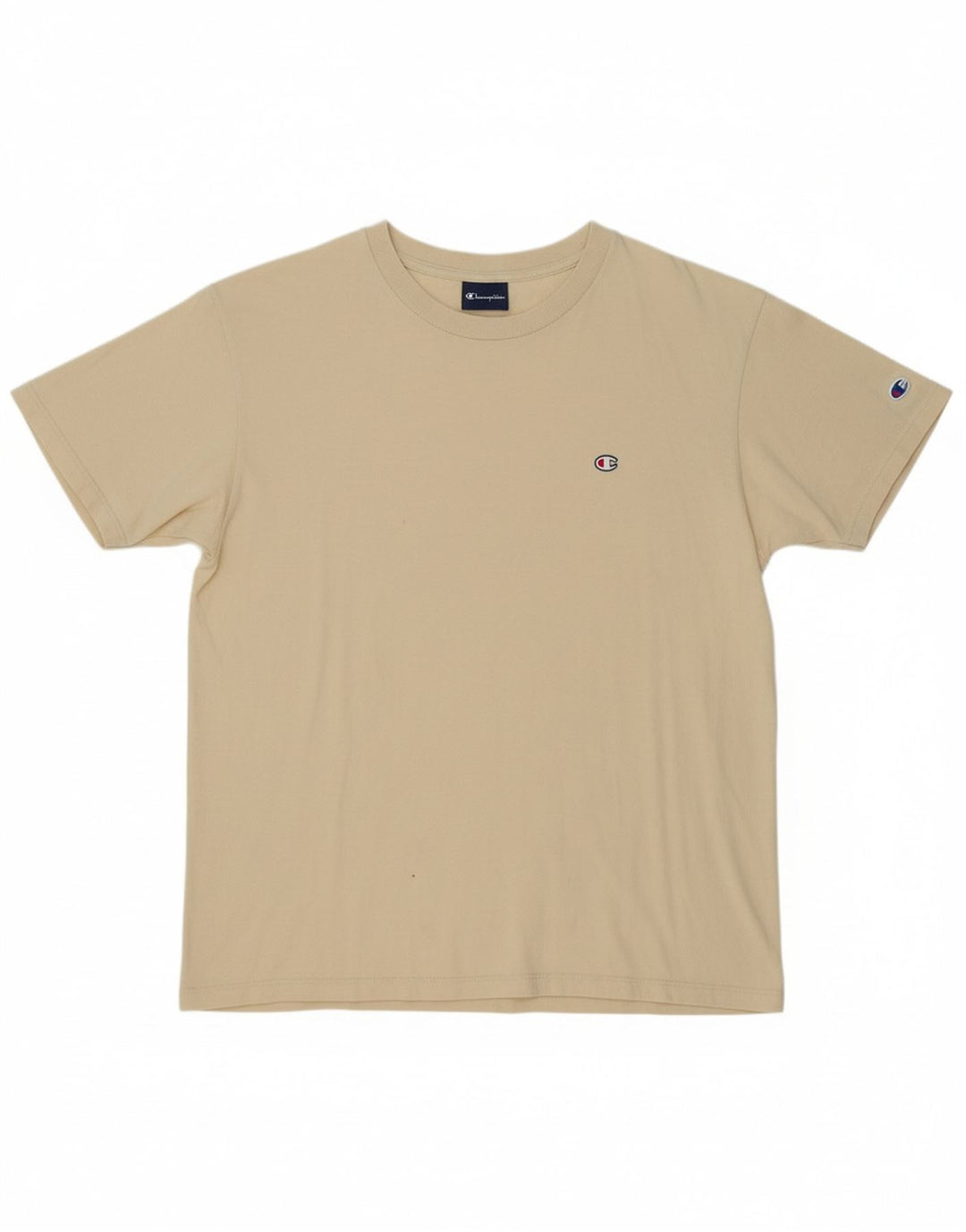 CHAMPION Womens T-Shirt Top UK 14 Large Yellow