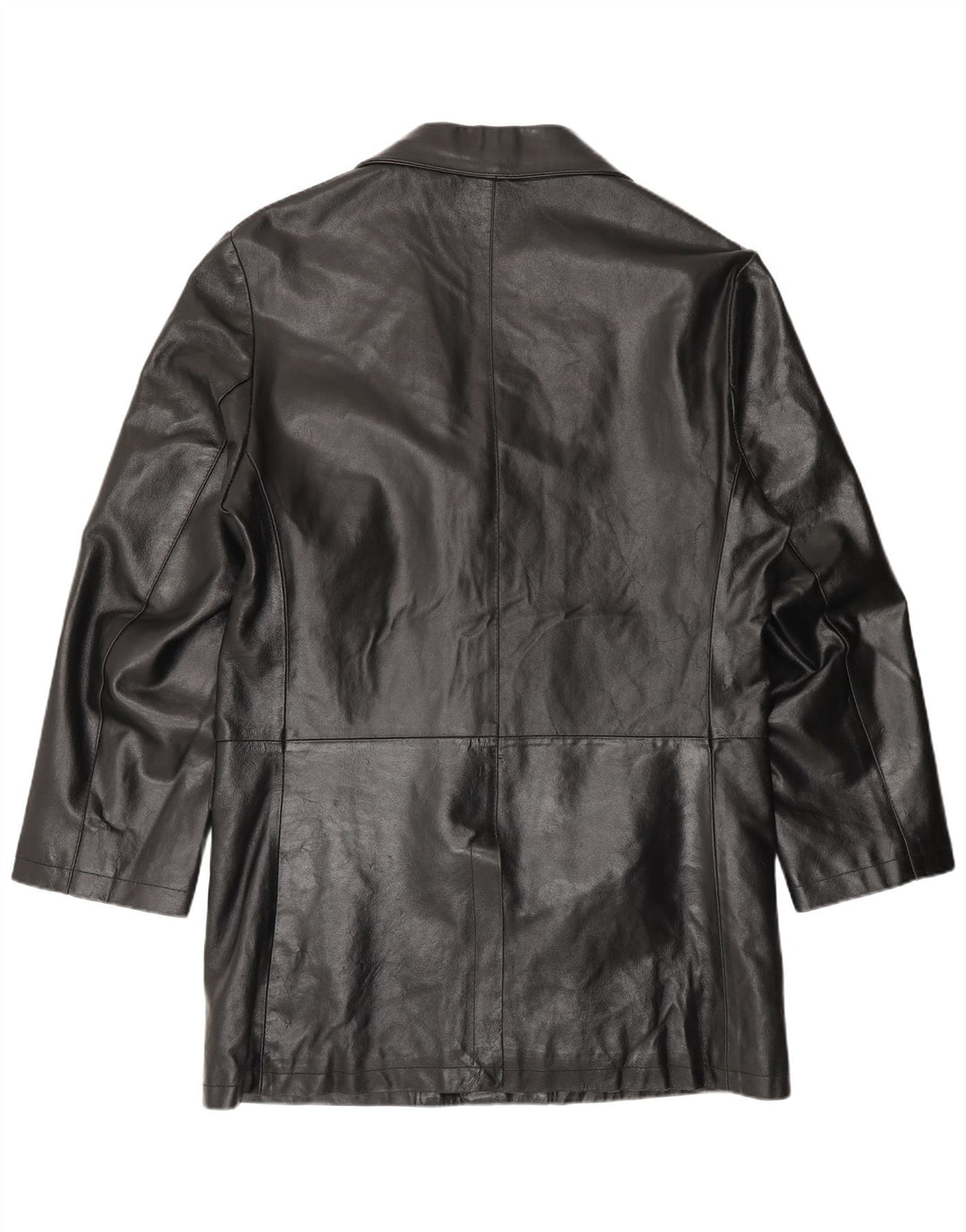 Manteau en cuir homme vintage IT 56 3XL Cuir noir