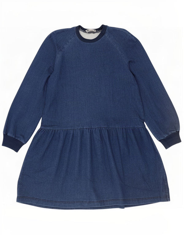 Zara Robe pull sweat-shirt à manches longues pour femme UK 14 Bleu moyen