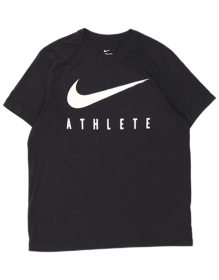 Nike Hommes Dri Fit Graphic T-Shirt Haut Large Noir Polyester