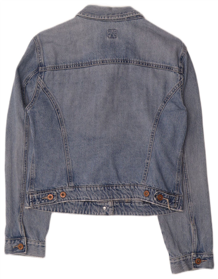 GAP Veste en jean courte pour femme UK 16 Large Bleu Coton