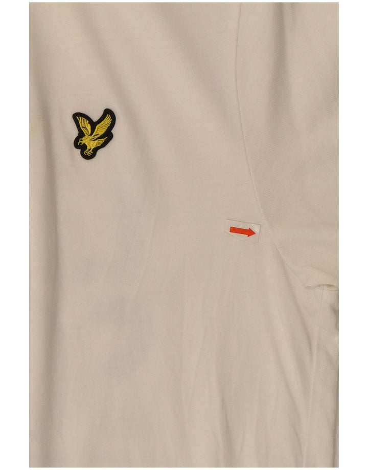 Lyle & Scott T-Shirt Graphique Homme Blanc Moyen Coton