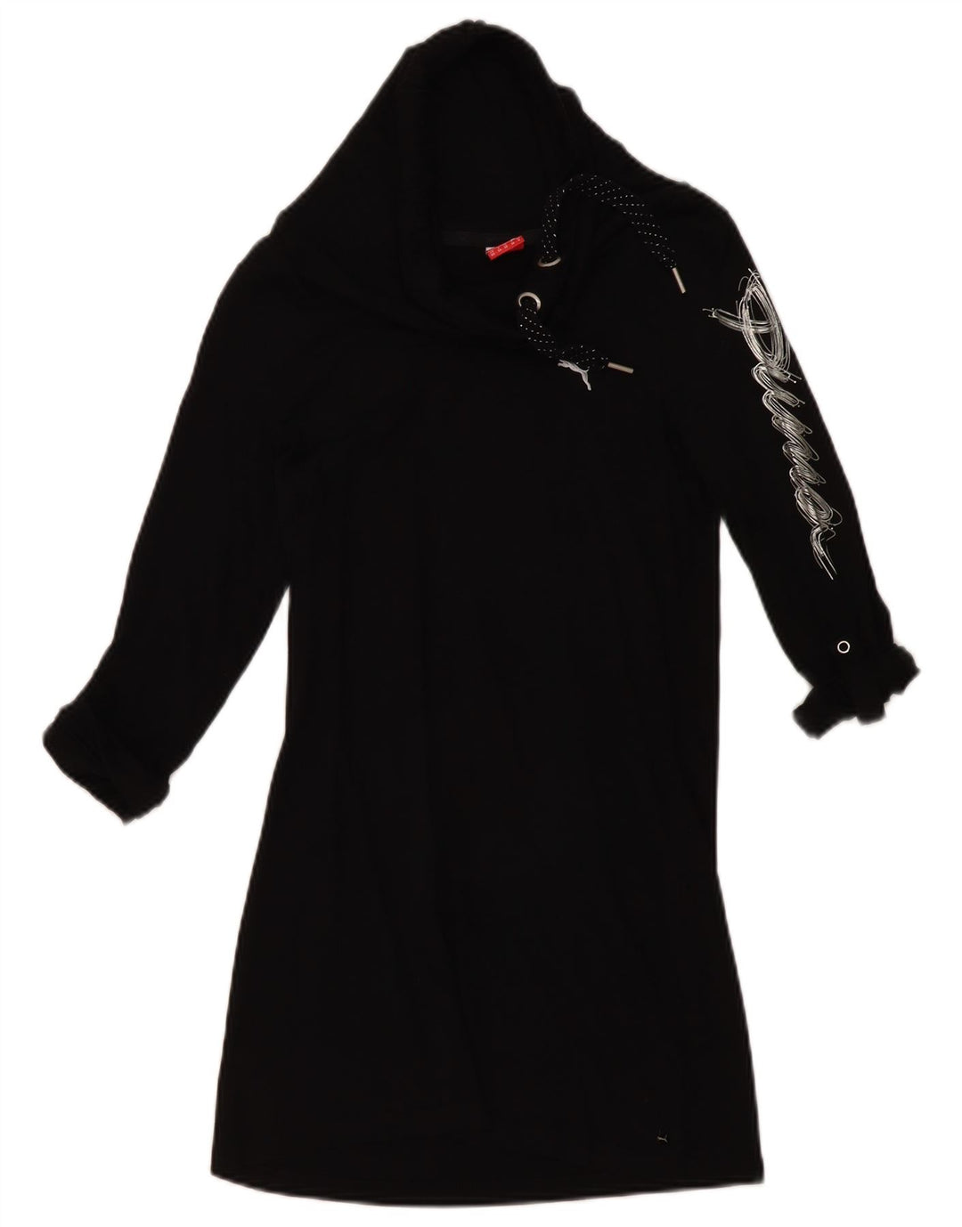Puma Tunique graphique à col roulé pour femme UK 8 Small Noir