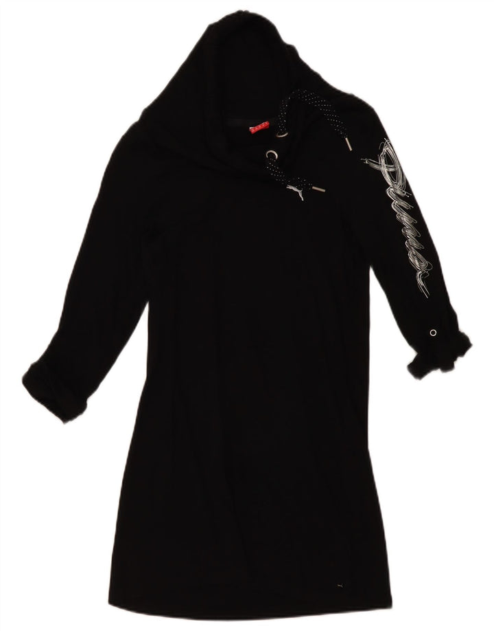 Puma Tunique graphique à col roulé pour femme UK 8 Small Noir