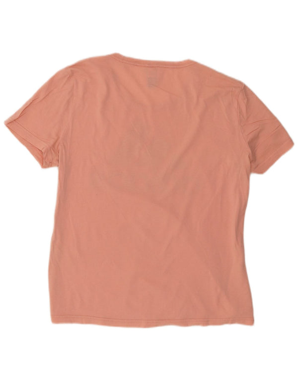 Adidas T-shirt graphique pour femme UK 14 Orange moyen