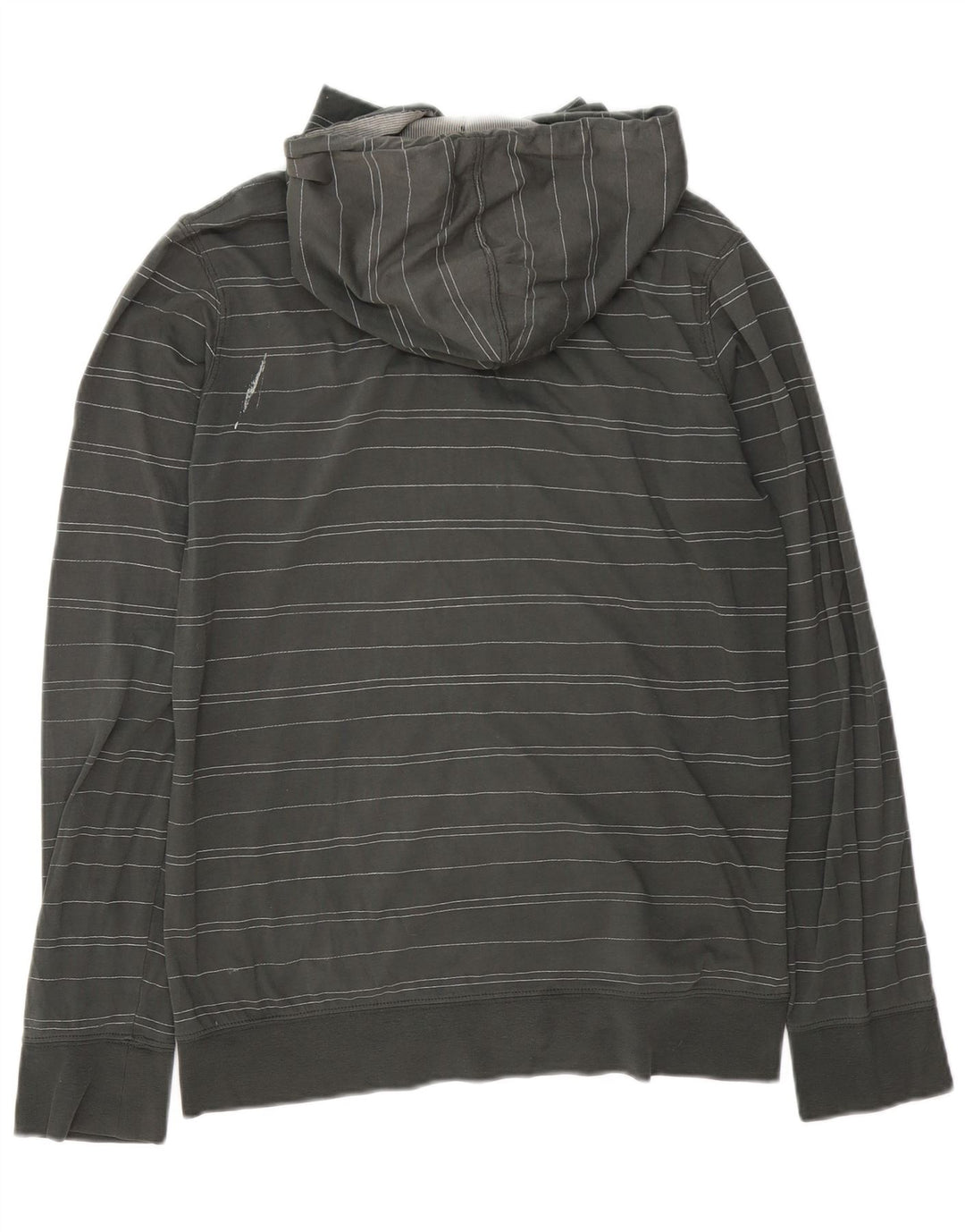 Vans Pull à capuche zippé pour homme en coton rayé gris petit