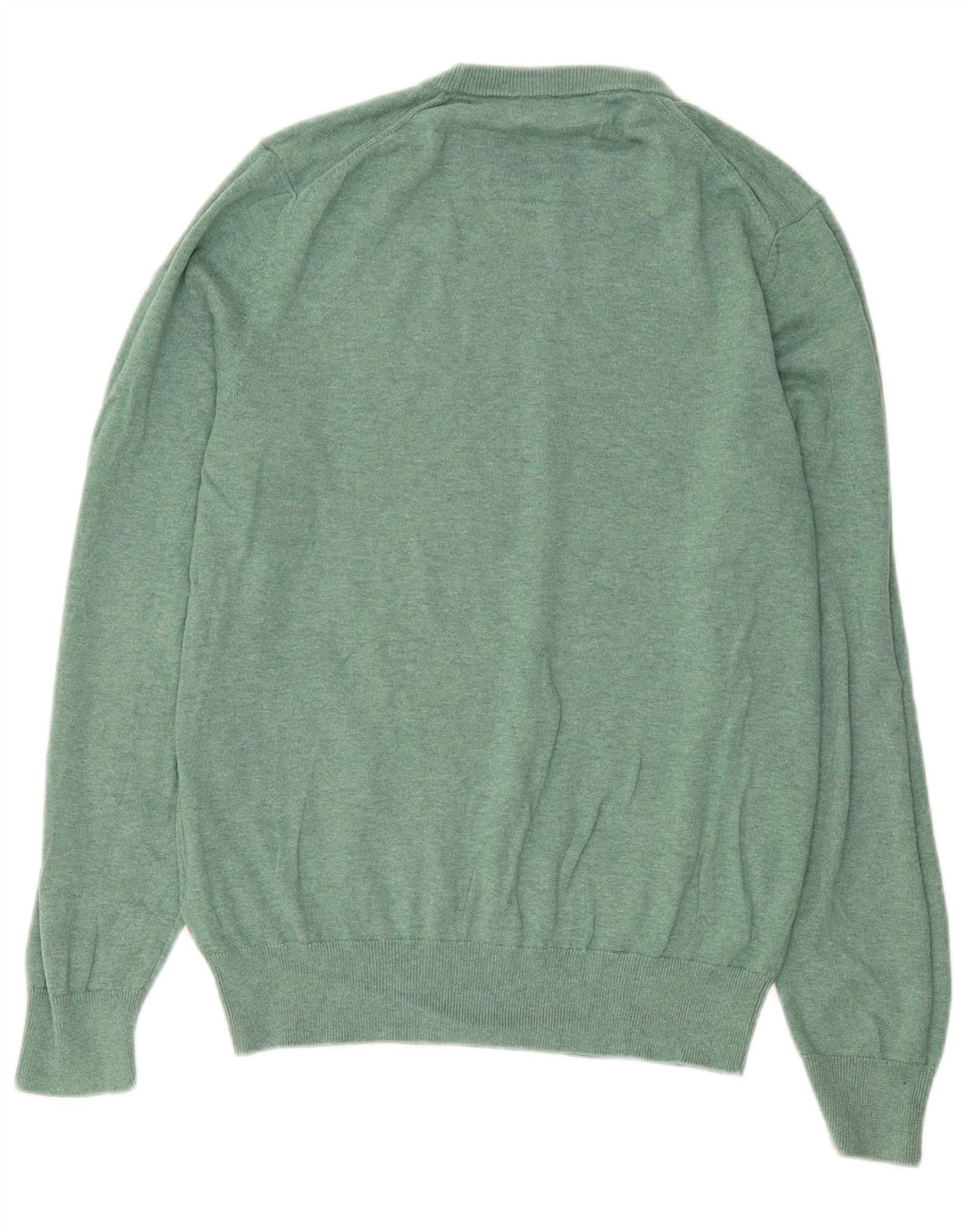 Marks & Spencer Pull Col Rond Homme Vert Moyen Coton