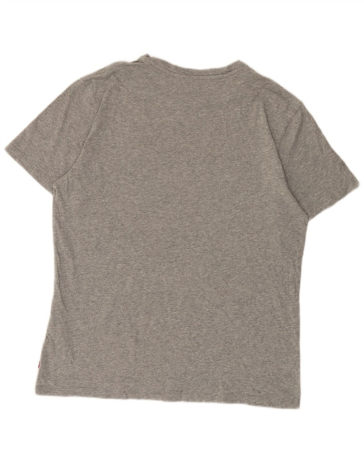 Levi's T-Shirt Graphique Homme Large Gris Moucheté Coton