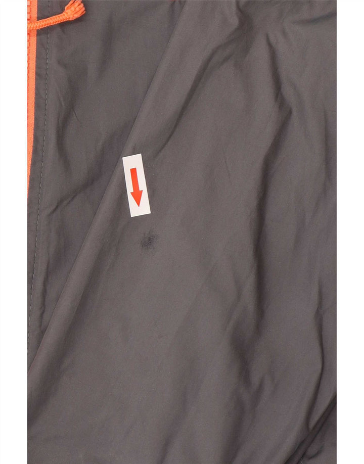 Veste de pluie à capuche Nike pour femme UK 10 Small Gris Polyester Sports