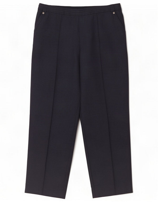 Marks & Spencer Pantalon court pour femme UK 12 Medium W30 L26 Bleu marine