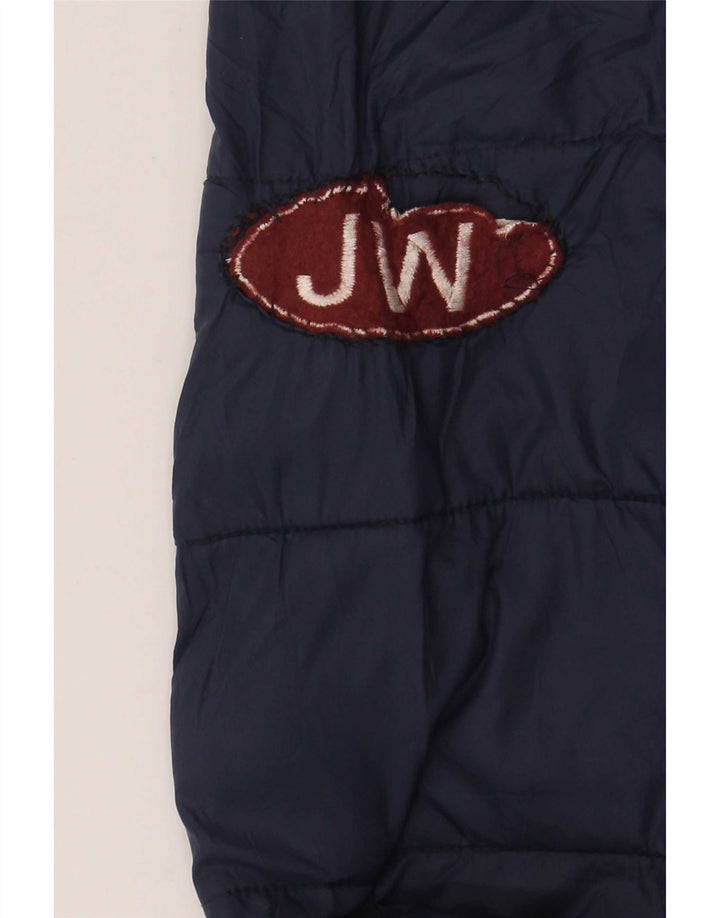 Jack Wills Veste matelassée pour homme UK 40 Large Bleu Marine Nylon