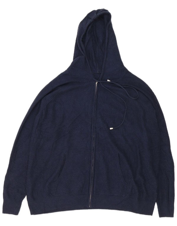 Marks & Spencer Pull col zippé pour homme XL Bleu marine Viscose